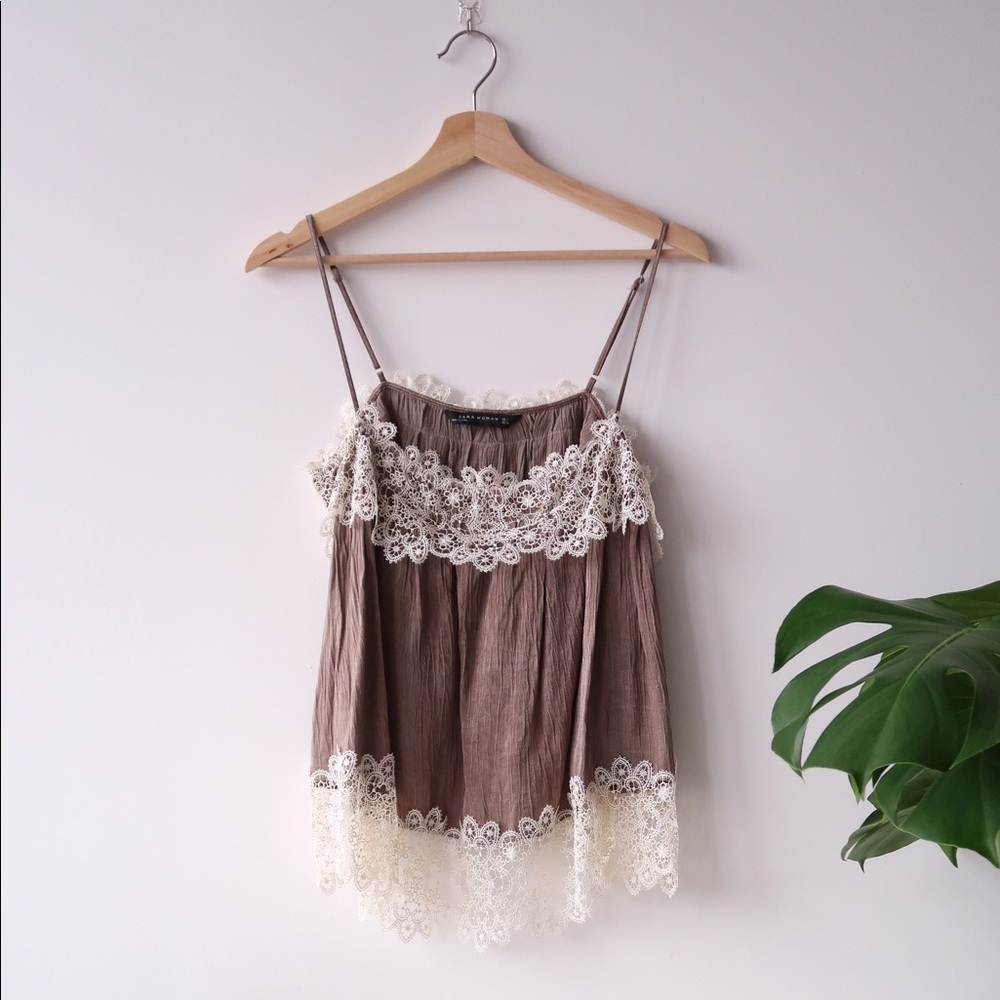 Zara Woman Lace Camisole